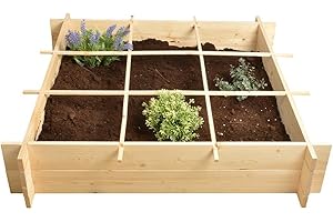 Esschert's Design B1012 Jardinière carrée en Bois