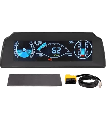 Monitor OBD-II E GPS M90 Per Auto Offroad - HUD Testa Con Inclinometro E Tachimetro Per Tutti I Veicoli - Foto 7