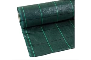 ITALFROM Teli Telo per Pacciamatura Verde Quadrettato Tessuto Polipropilene Antistrappo - mt 10 x 5,25 h