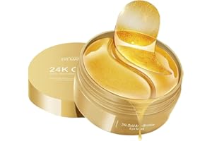 ETRSAIRL 60x Augenpads Gegen Augenringe Männer Eye Pads Mask Hyaluron Eye Patches Entfernen Augen Pads Augenpflege Tränensäcke und Falten Goldene Augenklappen