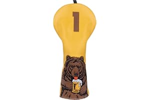 LZFAN Golf Club Head Cover Golf Head Cover Driver Headcover Fairway Wood Headcover Hybrid Club Head Cover