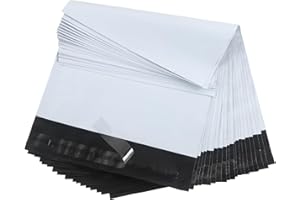 Rshuhx Torby wysyłkowe Vinted 35 cm x 50 cm duże torby transportowe na pokrowce na buty, ubrania, tkaniny, ręcznik kąpielowy, wodoodporny, samoprzylepny i matowy (20 szt. biały)