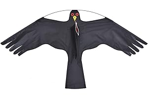 AZNEVER Vogelscheuche Drachen Vogelschreck Vogelabwehr Drachen, 140 X 85 cm Ogelscheuche Vogelschreck, Fliegende Drachen, Vogelschreck Flugdrachen, Großer Vogelschreck Falkendrachen