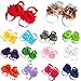 Chnli 10 Pcs Baby Girl Foot Flowers Barefoot Sandals Newborn Flower Feet Accessory Infant Footwear Toddler Chiffon Shoes