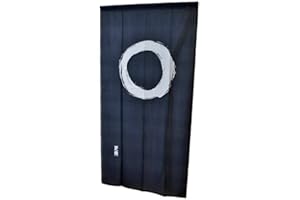 NARUMI Noren zasłona gobelin Enso okrąg długi typ (niebieski japoński)