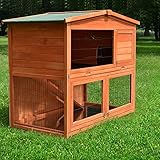 Zooprimus Kaninchenstall 21 Hasenkäfig - HASENHAUS-XL - Stall für Außenbereich (GRÖßE: (XL) | für Kleintiere: Hasen, Kaninchen, Meerschweinchen usw.)