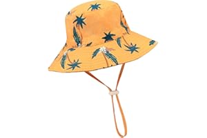 DRESHOW Unisex Bambino Secchio Regolabile Protezione Del Sole Cappello per Neonata Ragazza Ragazzo Neonato Bambini Bambino Pieghevole Cappelli da Sole da Spiaggia UPF 50+