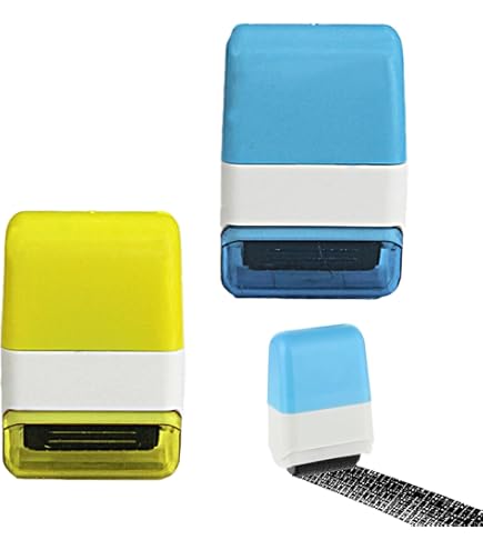 Privacy rolstempelset, 2 stuks, ideaal voor post, bankafschriften en