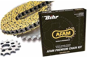 KEMIUU Compatible avec/Remplacement pour 600 HORNET - 98/06 - KIT CHAINE 15/42 AFAM / 3038252