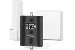 ORBOCOM Handy Signalverstärker Unterstützt Frequenzen 1, 3, 7, 8 und 20 für 5G 4G 3G GSM LTE Mobilfunk Signalverstärker für ganze Häuser Bereich Bis Zu 400 Quadratmeter