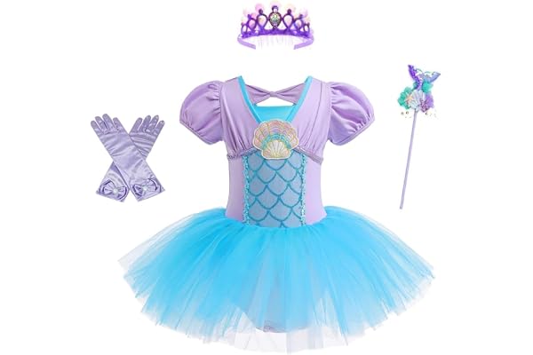 Lito Angels Robe de Ballet Princesse Tutu pour Enfants Filles, Justaucorps de Costume de Danse Ballerine, Taille 2-8 ans