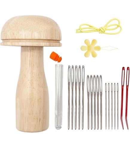 Gütermann Stopfgarn Set - 24 Farben Acrylwolle Mit 96 Nadeln + Wollnadel