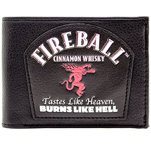 Preisvergleich Produktbild Fireball Cinnamon Whiskey schmeckt wie der Himmel Schwarz Portemonnaie