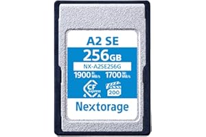 Nextorage CFexpress Type A 256Go, Carte mémoire VPG200 Japonaise CF Express TypeA Card 256GB, Accessoires Photo et caméscopes pour appareils Photo Sony/Fujifilm, A2SE NX-A2SE256G