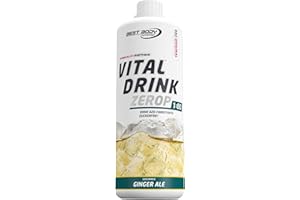 ‎BEST BODY NUTRITION Best Body Nutrition Vital Drink ZEROP® - Ginger Ale, Original Getränkekonzentrat - Sirup - zuckerfrei, 1:80 ergibt 80 Liter Fertiggetränk, 1000 ml