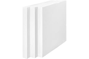 IMBALLAGGI 2000 - Pannelli Polistirolo Isolanti 15 kg/mq, 7 Pezzi, 50x50x5 cm, Pannelli Isolanti Termici per Rivestimento Parete, Soffitto e Altro, Isolante Termico e Acustico, Polistirolo Pannelli