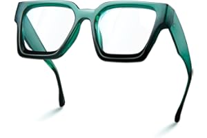 livho Übergroße 99% Blaulichtbrille für Damen – Rechteckige Fashion-Brille für den Computer, Schicke Preppy-Fassung – Augenfreundlich & gegen Überanstrengung