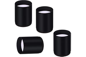 FENGSHOUU 4 Möbelerhöhung aus Karbonstahl,Selbstklebende Möbelerhöher Betterhöhung Tischerhöher Bed Riser Sockelfuß Stuhlerhöhung,Fügt Höhe zu Sofas,Schränke,Unterstützt 500kg, Runde,2cm Nut(black6x10cm)