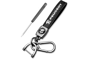 LUXOPALOPI Car Keyring, Leather Car Key chain for Men and Women Car Accessories Family Present, Car Key Fob Work Replacement for Car, SUV, Auto