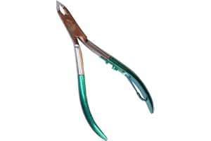 Gifaz Tronchesino per Cuticole in Acciaio Inox Gambo verniciato di Verde Lunghezza 105 mm Made in Italy