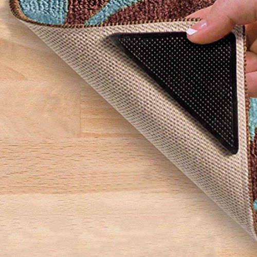 Durable Teppich Teppich Mat Greifer nicht Beleg Anti Skid Waschbar Silikon Grip 4Pcs - 2