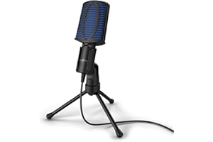 uRage HD-Mikrofon “Stream 100” schwarz, Streaming, Gaming, Dual-Screen-Popfilter, verstellbares Stativ