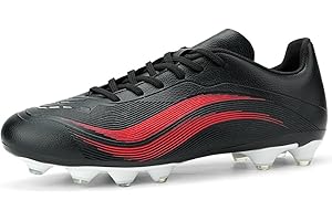 GOGOUP Chaussures de Football Homme Spike Crampons Profession Chaussures de Foot Adultes Athlétisme Entrainement Chaussures de Sport