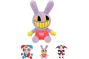 HYDTQCL The Amazing Digital Circus Peluche, Digital Circus Pomni Peluche y Jax Peluche, Divertido y Lindo Cartoon Anime The Amazing Digital Circus Plushies Doll para niños y niñas Cumpleaños Regalos (B)