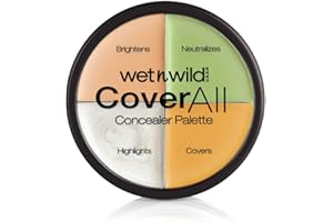 Wet n Wild, CoverAll Concealer Palette, Paletta Correttore con Formula Leggera per un Finito Impeccabile, Neutralizza Rossori, Copre Imperfezioni, Illumina e Corregge le Occhiaie