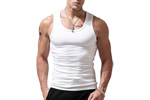 Viisendy Pro Canotte da Uomo Stringer Canotte in Cotone Senza Maniche Allenamento in Palestra Bodybuilding Fitness T-Shirt muscolari