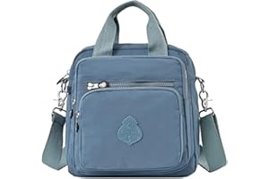 Estwell Schultertasche Damen Wasserdicht Nylon Kleiner Rucksack Mode Handtasche Mädchen Schulrucksäcke Multifunktion Umhängetasche für Reise Schule Einkauf