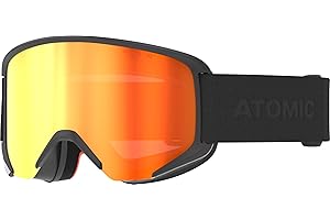 ATOMIC SAVOR STEREO gogle narciarskie – czarne – dobra widoczność i ochrona przed oślepieniem – wysokiej jakości odblaski – ramka Live Fit – kompatybilne z okularami