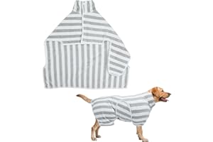 DIIWMME Accappatoio per cani in microfibra, super morbido, ad asciugatura rapida, regolabile, per bagno, nuoto, passeggiate bagnate (M)