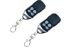 JUMOOZI Universal Garagentor Fernbedienung Für Normstahl/Crawford, Handsender Ersatz 433.92MHz (Schwarz. 2 Artikel)