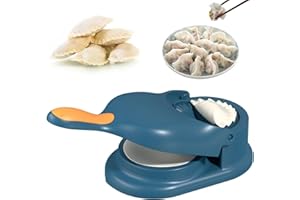 RIANPESN Machine à boulettes 2 en 1, machine à boulettes automatique domestique 2023, presse à pâte manuelle Empanada Maker, moule à envelopper la peau des boulettes, artefact de fabrication de boulettes