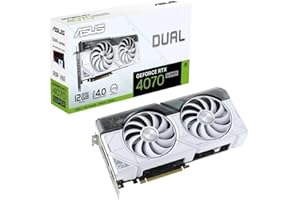 ASUS DUAL NVIDIA GeForce RTX 4070 SUPER Scheda Grafica 12 GB GDDR6X, 192 Bit, PCIe 4.0, HDMI, DisplayPort, Nero, DUAL-RTX4070S-12G-EVO