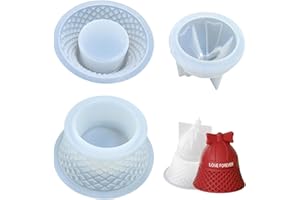 Tuxuzal Stampo in silicone natalizio per tealight, per candele, in resina epossidica, per candele, in silicone, per tealight, campane di Natale