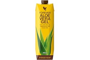 FOREVER LIVING PRODUCTS Forever Aloe Vera Gel (1 Liter Saft zum trinken), 100% pures zertifiziertes Aloe Vera Gel, zuckerfrei, ohne Zusatz von Konservierungsstoffen, VitaminC