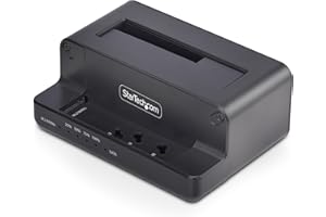 StarTech.com M.2 NVMe to 2.5"/3.5" SATA Drive Duplicator, Dual Bay Standalone Cloner/Drive Dock, 27GB/min, NVMe to SATA / SATA to NVMe, TAA