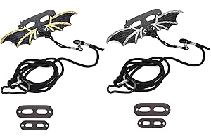 YOUNG WOLF Verstellbares Ledergeschirr für Bartagamen, Eidechse, kühlende Flügel, Silber/Gold, für Sicherheit im Freien, Spazierengehen, 2 Stück