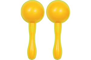A-Star Żółta para plastikowych marakasów - grzechotka Shaker 16 cm, instrument perkusyjny rytmiczny