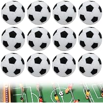 12 Bolas De Futbolín De Mesa Silenciosas – 6 Colores Brillantes, Repuesto Duradero Para Mesas De Fútbol