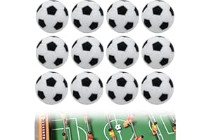 NHPY 12 Stück Tischkicker Bälle, Ersatzball für Kickerball 23 mm, Harz Tischfussball Bälle, Kicker Ball Klassisch, Wird für Tischfußballspiele und als Dekoration Verwendet