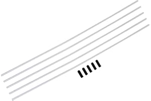 LOGYUES 5pcs Oil Car Plastic Antenna Tube 200mm for RC Car 02057 White