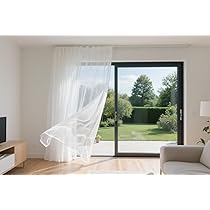 Tenda Zanzariera Per Porta E Finestra - 150x250 Cm, 100% Poliestere, Con Anelli E Frange, Verde - Foto 10
