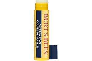 Burt's Bees Baume à lèvres à la vanille, baume hydratant à la cire d'abeille et à la vitamine E, 100 % d'origine naturelle, 4,25 g