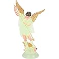 M Men Style Plastic Archangel St Michael Statue for Home Altar Decoration, Collectibles, Home, Table Car Green and Gold Plastic CarDash202536