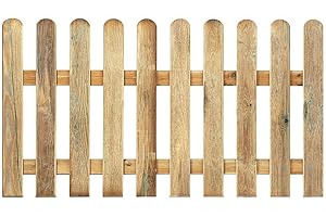 Nortene | Valla Clásica Madera 1 X 2.10 M | Cerramientos | Tratamiento Anti-UV | Natural | Madera De Pino