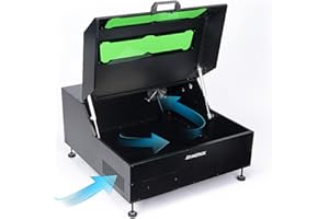 ATOMSTACK B1 Scatola protettiva per incisioni laser, con finestra in acrilico e sistema di filtraggio del fumo, per tutte le incisioni laser ATOMSTACK 74 x 65 x 36 cm