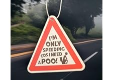 Funny rude joke car air freshener | poo joke | scented | viral meme gift | stocking filler | secret Santa | joke present